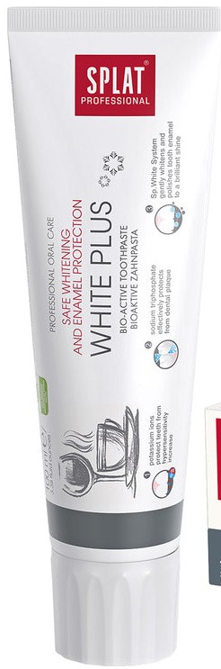 Splat Professional White Plus Toothpaste With 1000ppm Fluoride