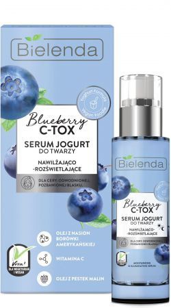 Bielenda Blueberry C-Tox, Nawilżająco-Rozświetlające Serum Jogurt Do Twarzy