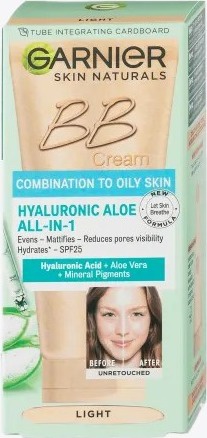 Garnier Hyaluronic Aloe All-in-1 BB Cream For Combination To Oily Skin