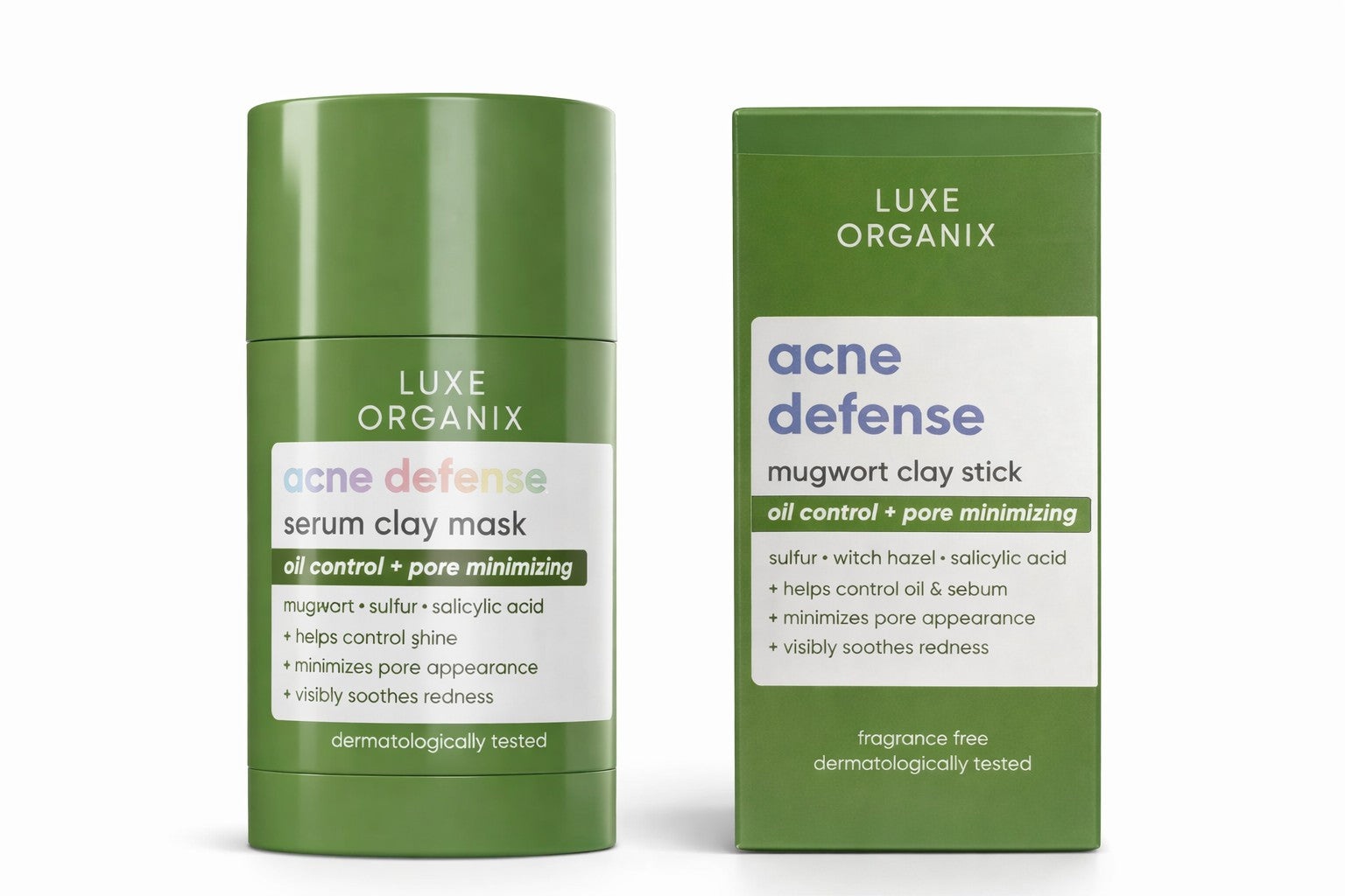 Luxe Organix Acne Defense Mugwort Clay Mask