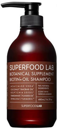 Superfood Lab Botanical Supplement Biotin+Scalp Shampoo