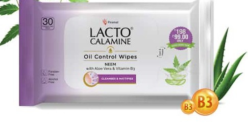 Lacto Calamine Oil Control Face Wet Wipes