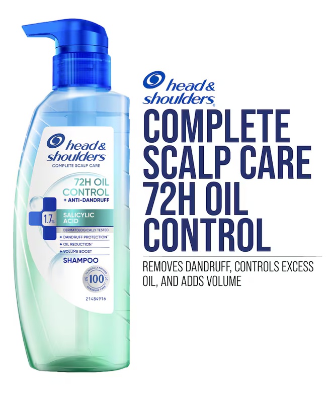 Head & Shoulders Complete Scalp Care 72h Oil Control Shampoo