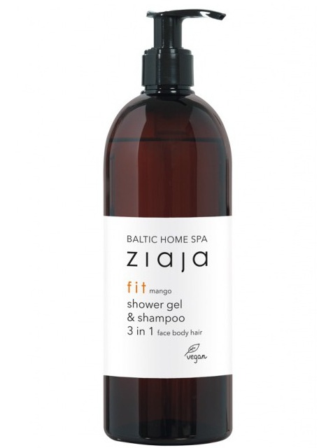 Ziaja Shower Gel & Shampoo 3 In 1 Face Body Hair