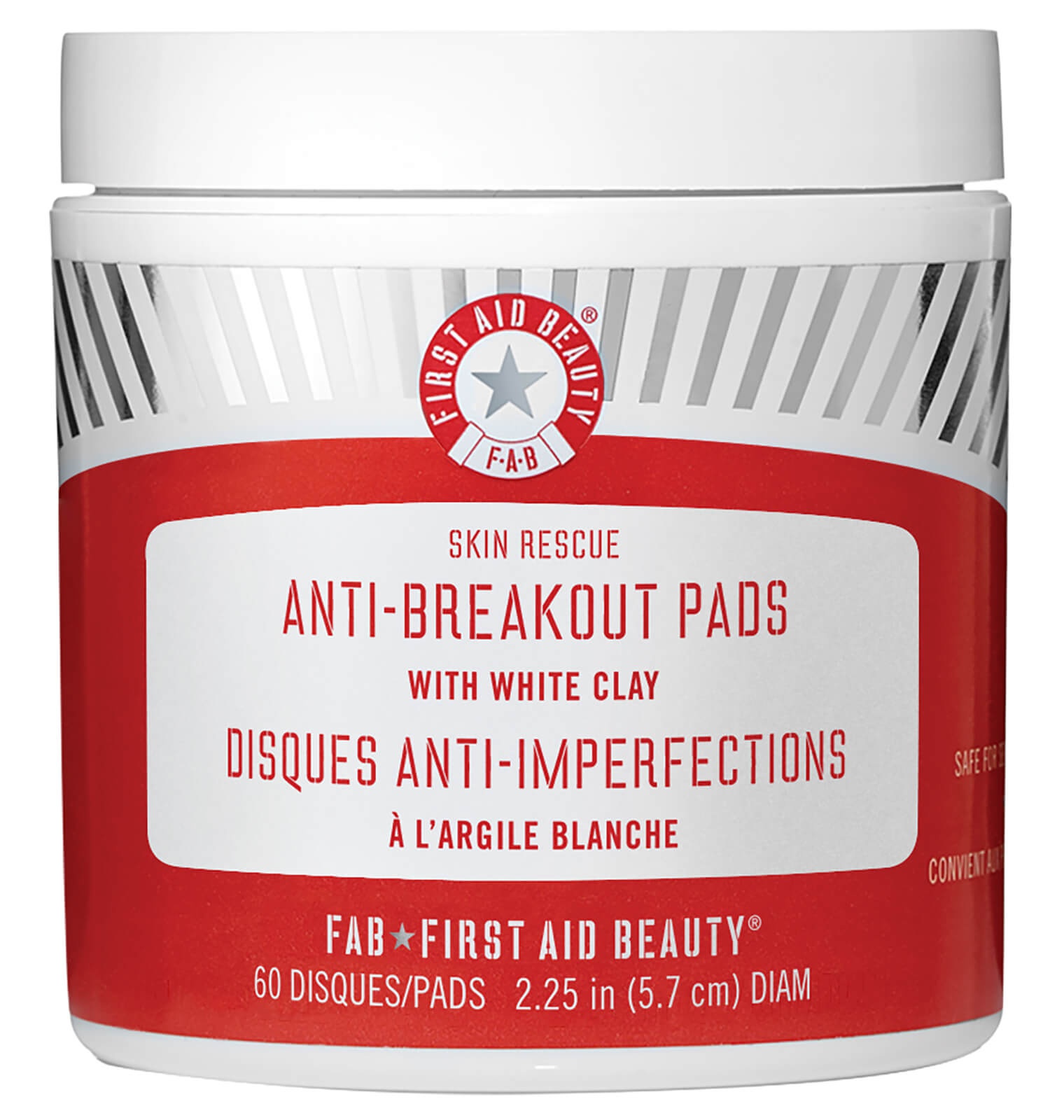 First Aid Beauty Skin Rescue Anti-Breakout Pads With White Clay