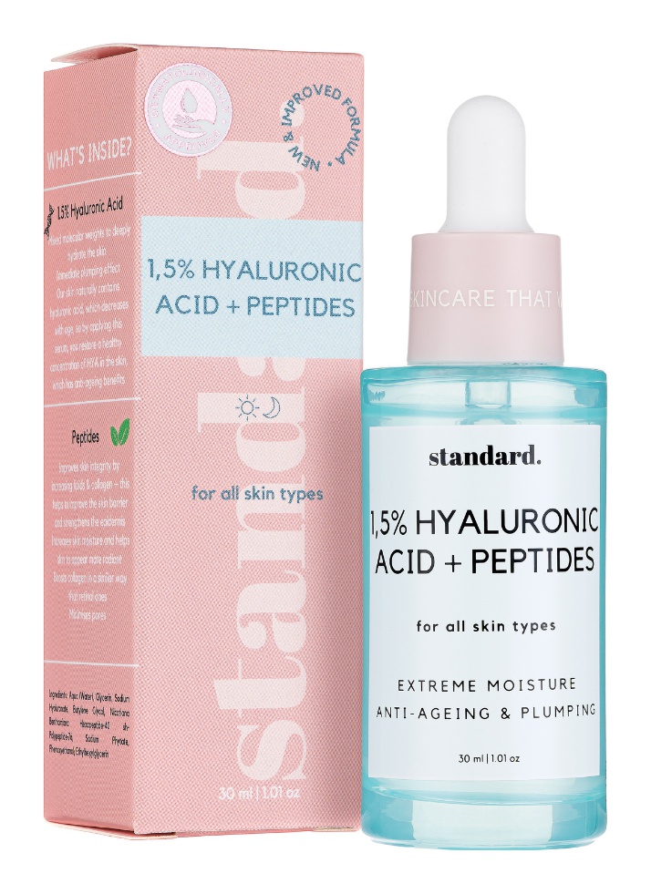 Standard Beauty Hyaluronic Acid 1,5% & Peptide Serum