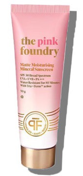 The Pink Foundry Matte Moisturising Mineral Sunscreen