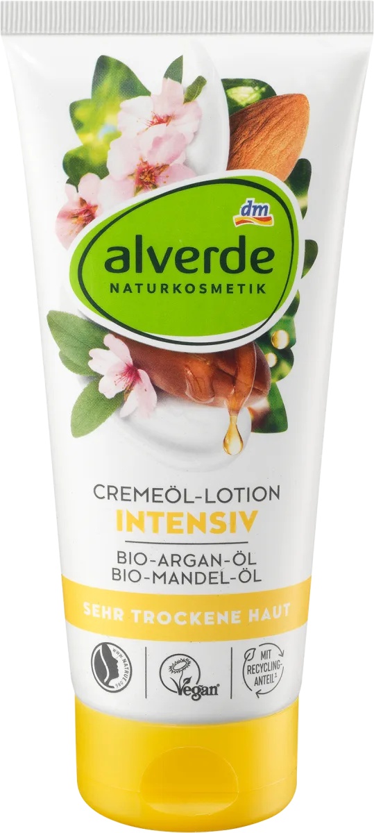 alverde Cremeöl-Lotion Intensiv Bio-Arganöl Bio-Mandelöl