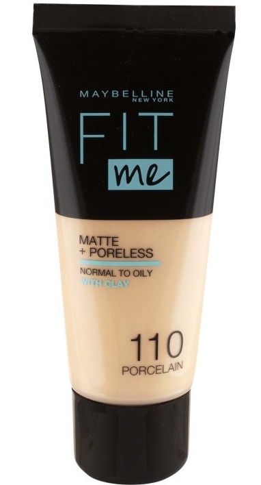 Maybelline New York Fit Me Matte + Poreless, Normal To Oily, With Clay