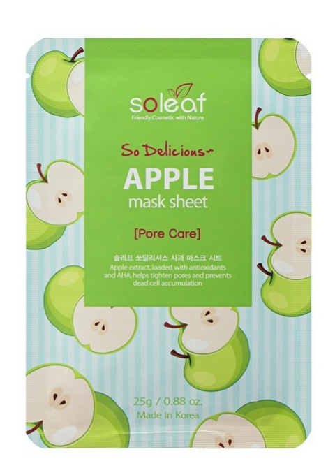 soleaf So Delicious Apple Mask Sheet [Pore Care]