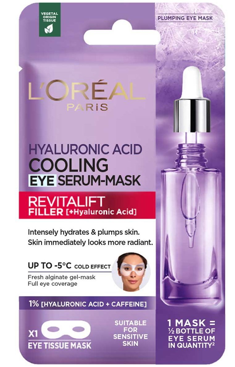 L'Oreal Hyaluronic Acid Cooling Eye Serum-mask