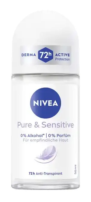 Nivea Pure & Sensitive Anti-Transpirant Roll-On