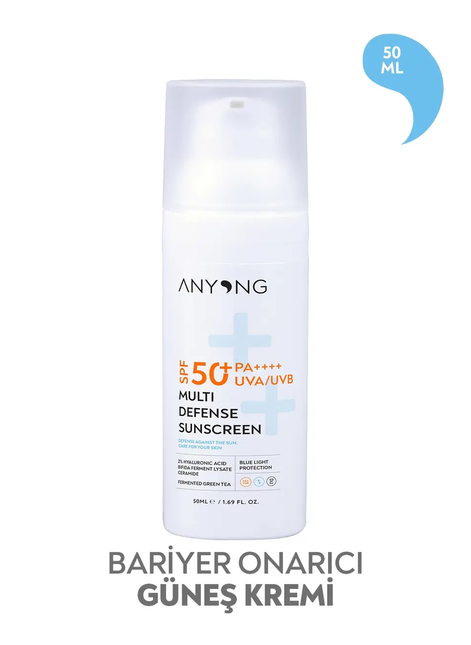 Anyong Bariyer Onarıcı Güneş Kremi SPF 50+ Pa++++ UVA UVB