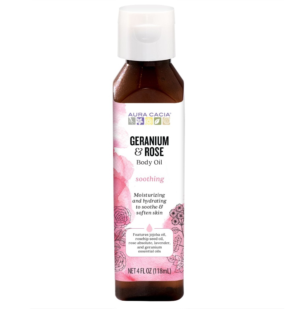 Aura Cacia Geranium & Rose Body Oil