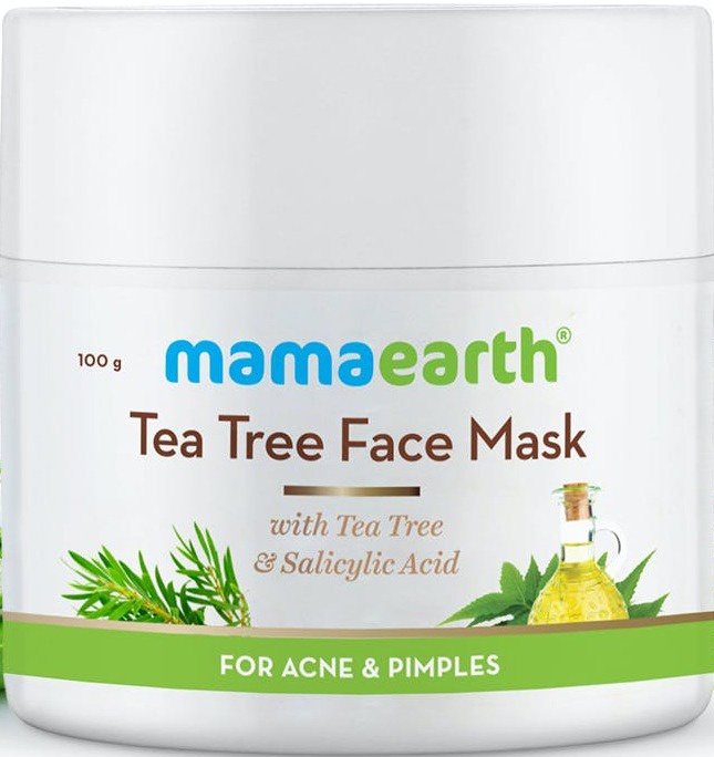 Mamaearth Tea Tree Face Mask For Acne, With Tea Tree & Salicylic Acid For Acne & Pimples
