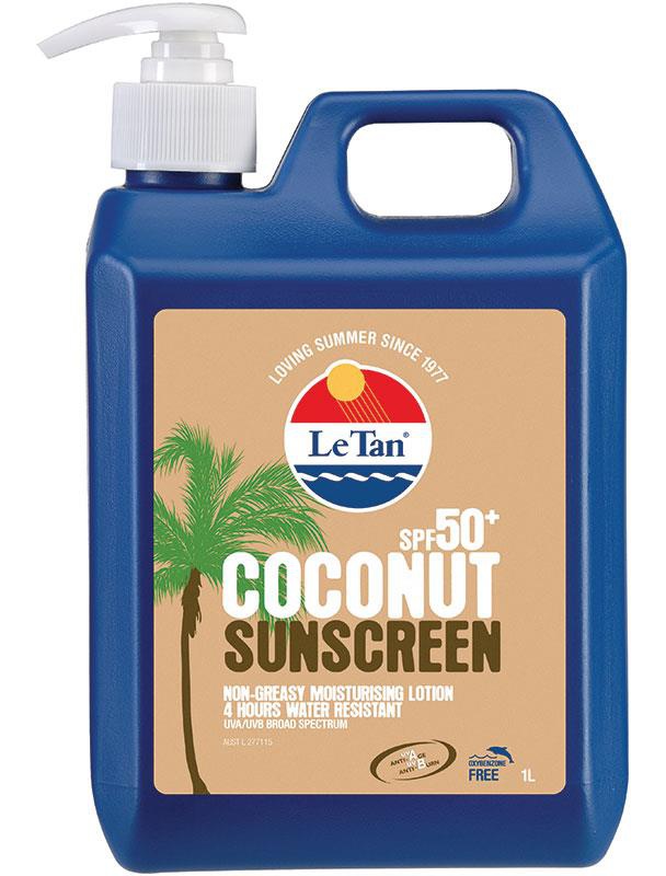 tidsplan Stolpe Til meditation Le Tan SPF 50+ Coconut Sunscreen ingredients (Explained)