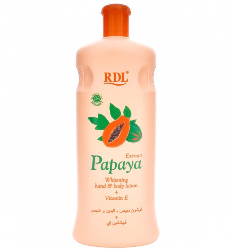 Rdl Papaya Extract Whitening Hand And Body Lotion Vitamin E Ingredients