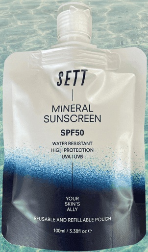 SETT SPF50 Mineral Sunscreen Pouch