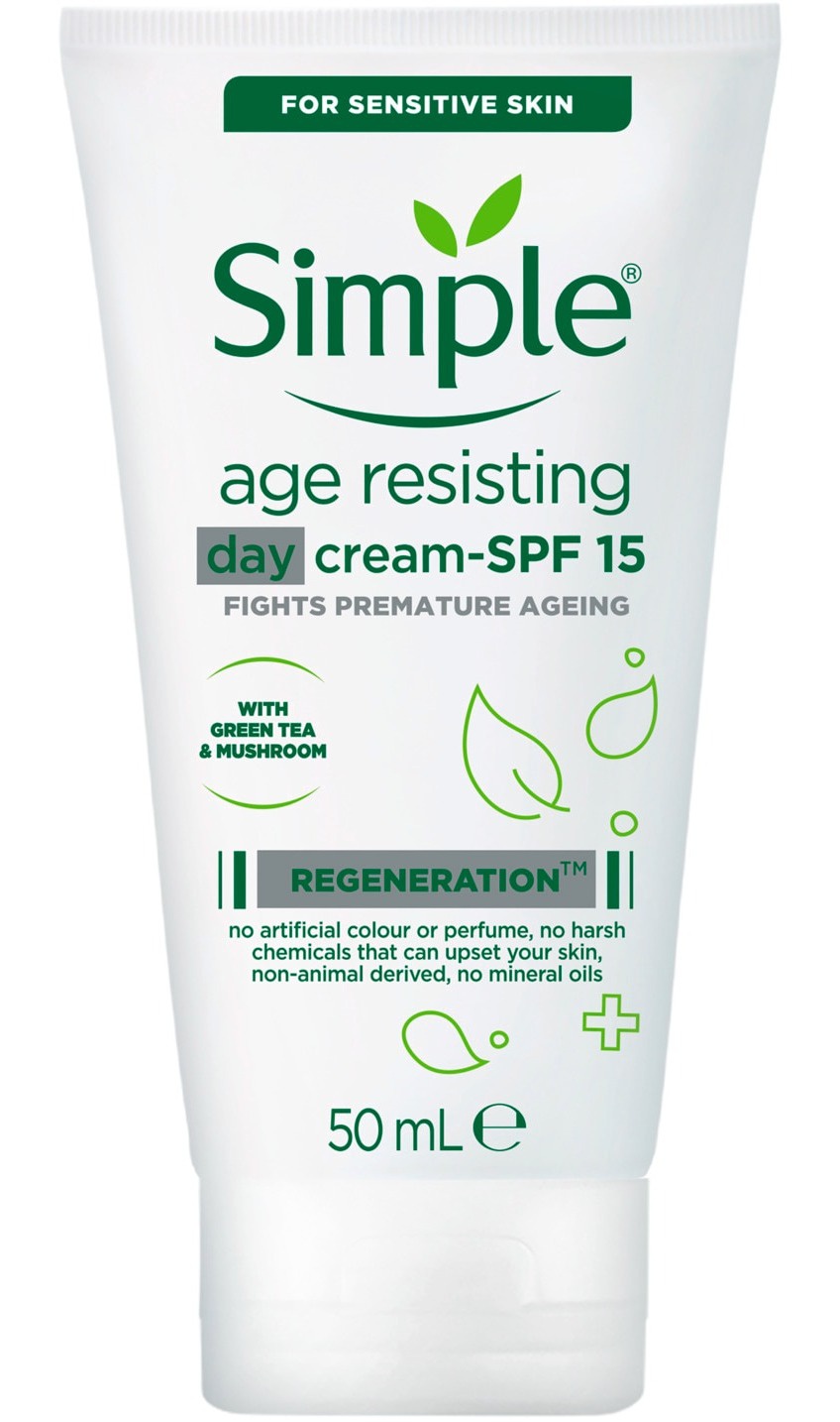 Simple Kind To Skin Regeneration Age Resisting Day Cream SPF 15