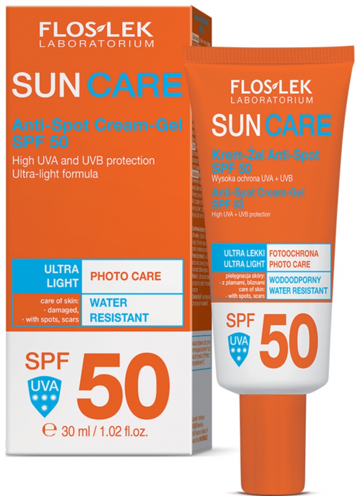 Floslek Sun Care Anti-Spot Cream-Gel SPF 50