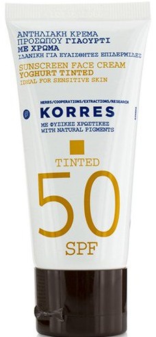 Korres Yoghurt Tinted Face Sunscreen SPF 50