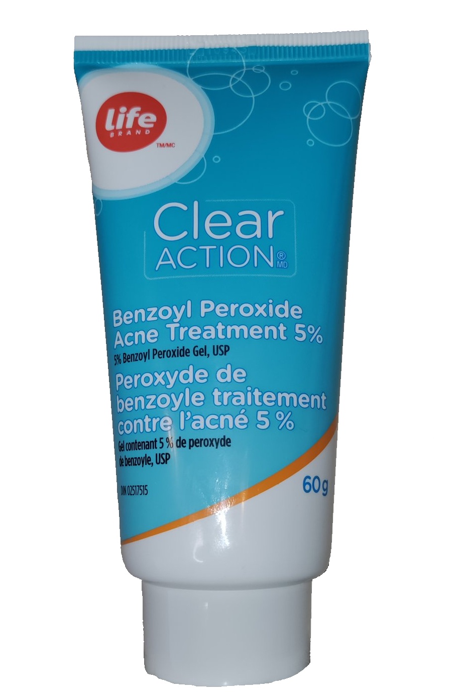 Life Brand Clear Action Benzoyl Peroxide Acne Treatment 5%