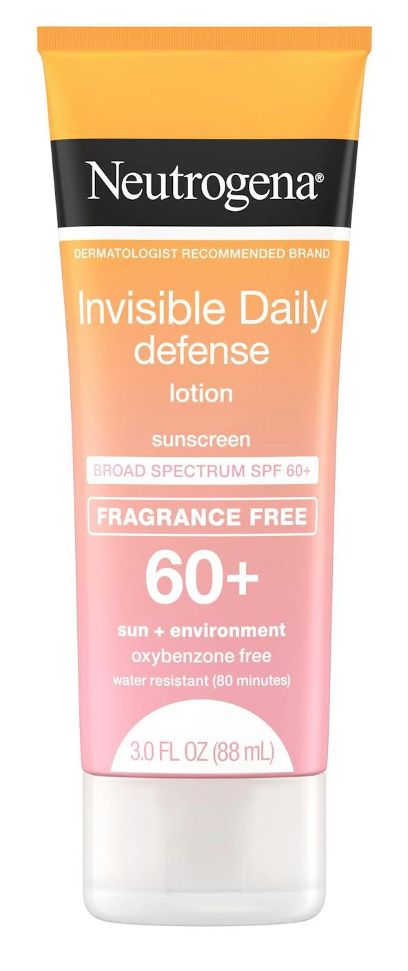 Neutrogena Invisible Daily™ Defense Sunscreen Lotion, Broad Spectrum SPF 60+, Fragrance Free