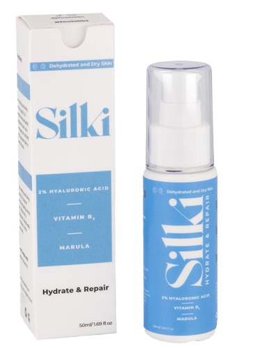 Silki 2% Hyaluronic Acid Serum With Vit B5 And Marula Oil -