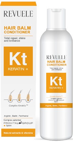Revuele Keratin+ Restoration, Shine And Gloss Hair Conditioning Balsam