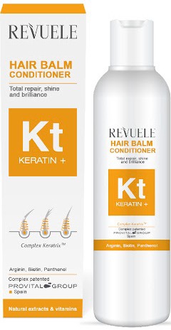 Revuele Keratin+ Restoration, Shine And Gloss Hair Conditioning Balsam