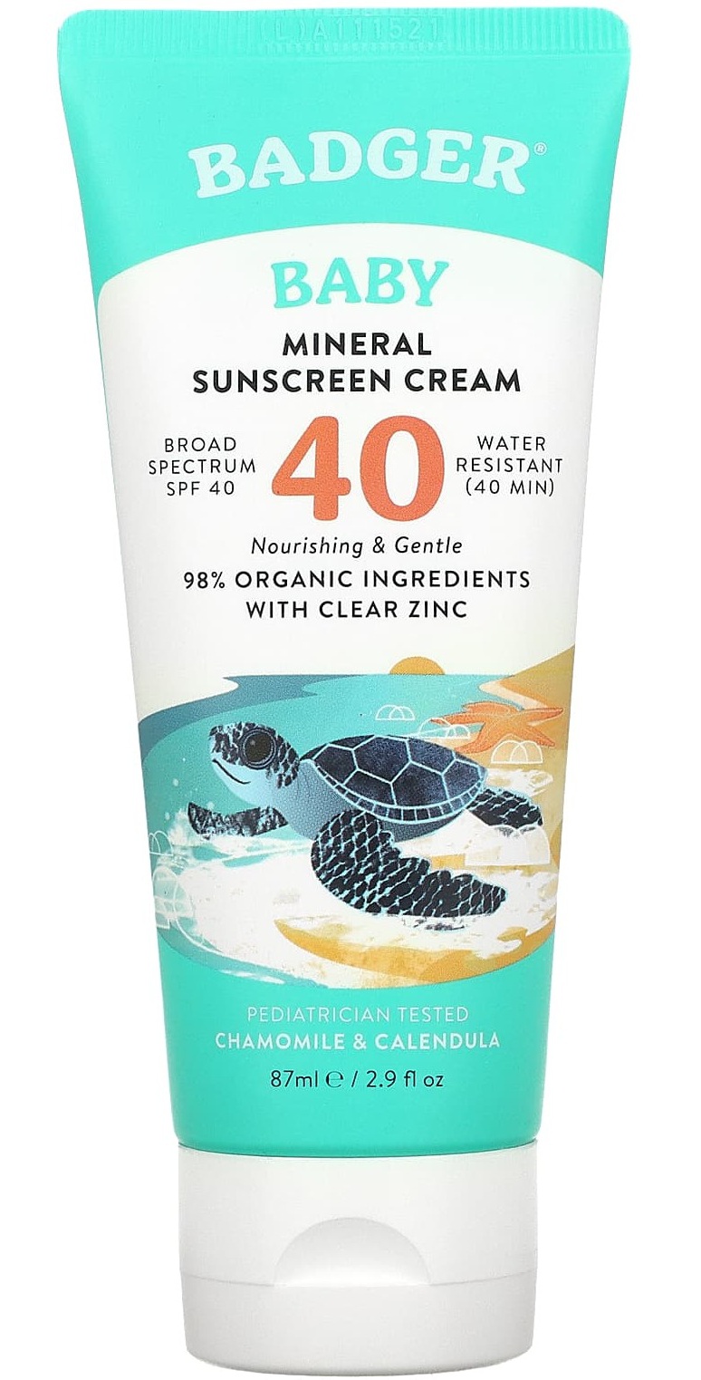 Badger Company Baby Mineral Sunscreen Cream SPF 40