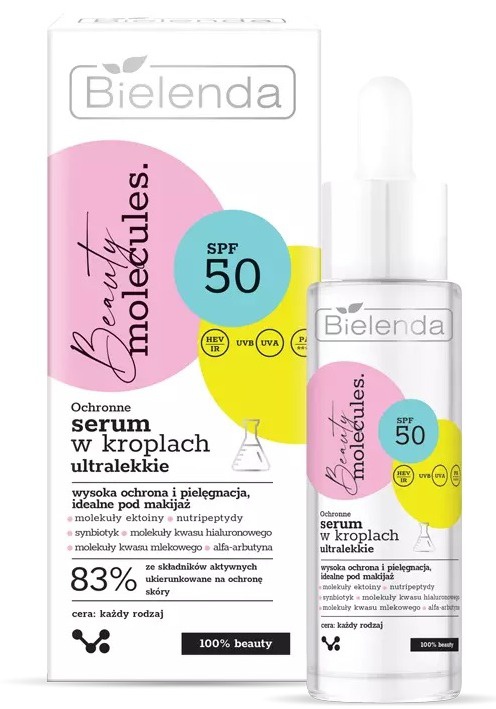Bielenda Beauty Molecules Protective Ultralight Serum Drops SPF 50