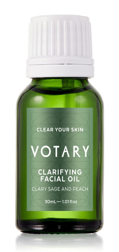 Votary Clarifying Facial Oil - Clary Sage And Peach