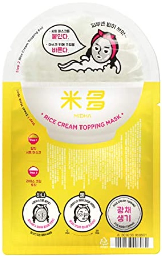 MIDHA Rice Cream Topping Mask For Luminating