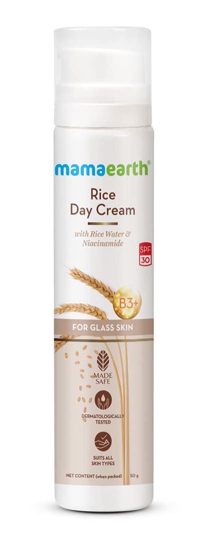 Mamaearth Rice Day Cream For Daily Use, With Rice Water & Niacinamide