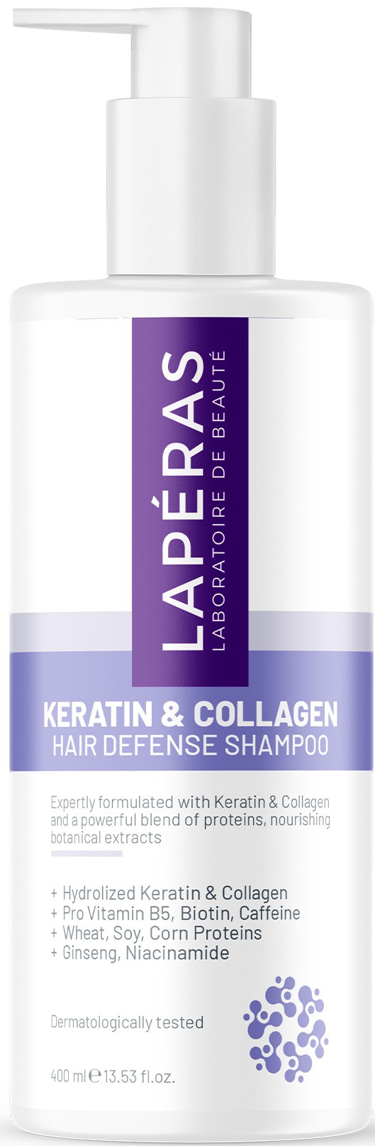 LAPÉRAS Keratin & Collagen Hair Defense Shampoo