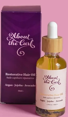 About the curl Restorative Hair Oil