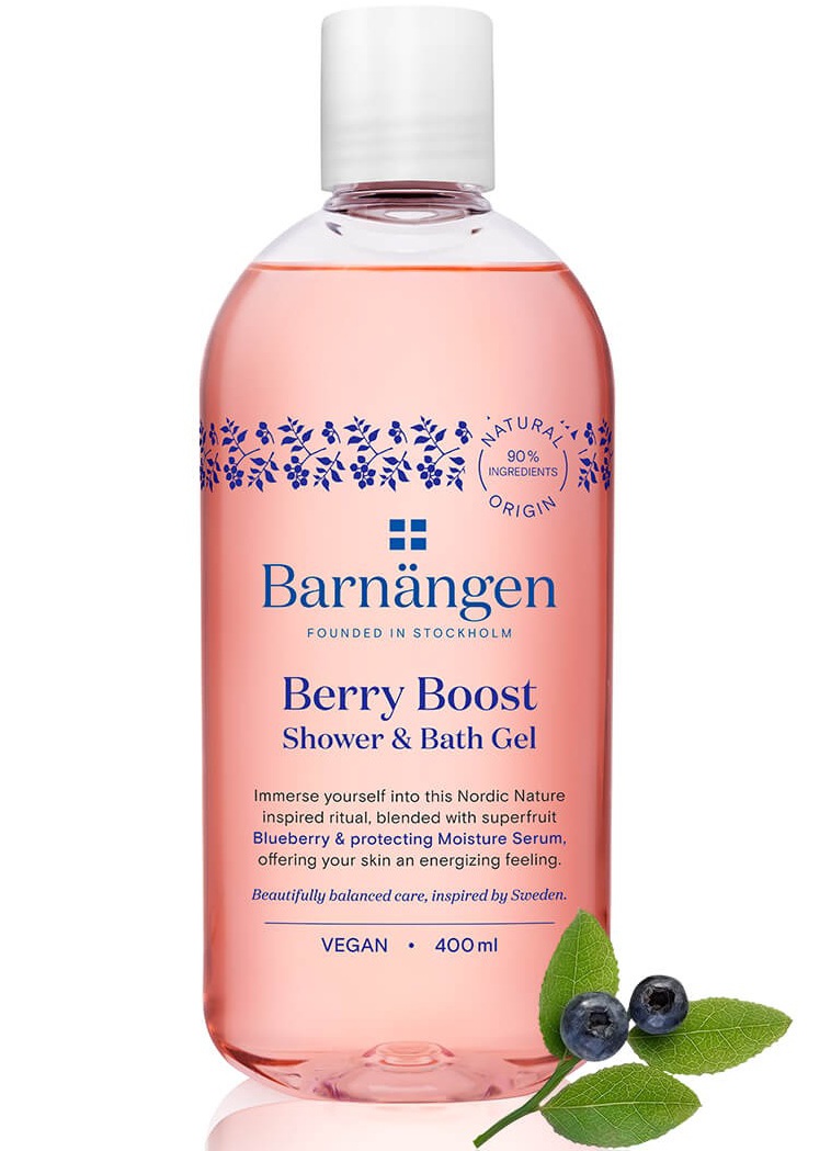 Barnängen Founded in Stockholm Berry Boost Shower & Bath Gel