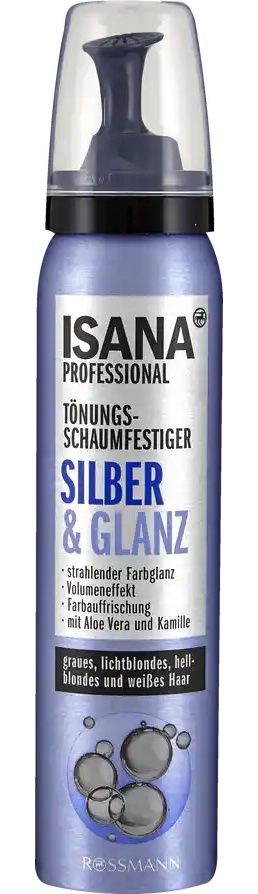 Isana Professional Tönungs-Schaumfestiger Silber & Glanz