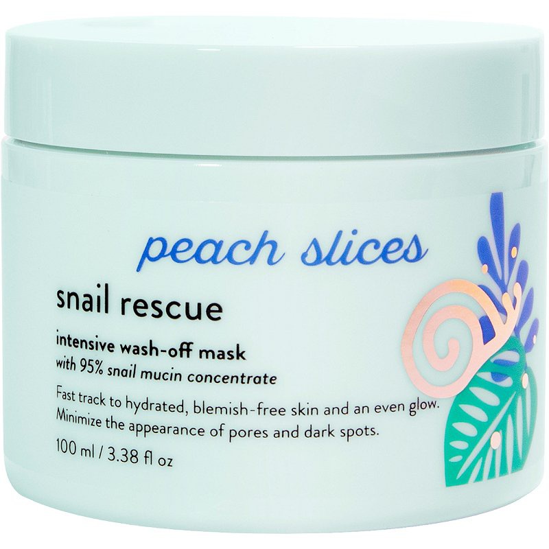 Peach slices Snail Rescue Intensive Wash-Off Mask
