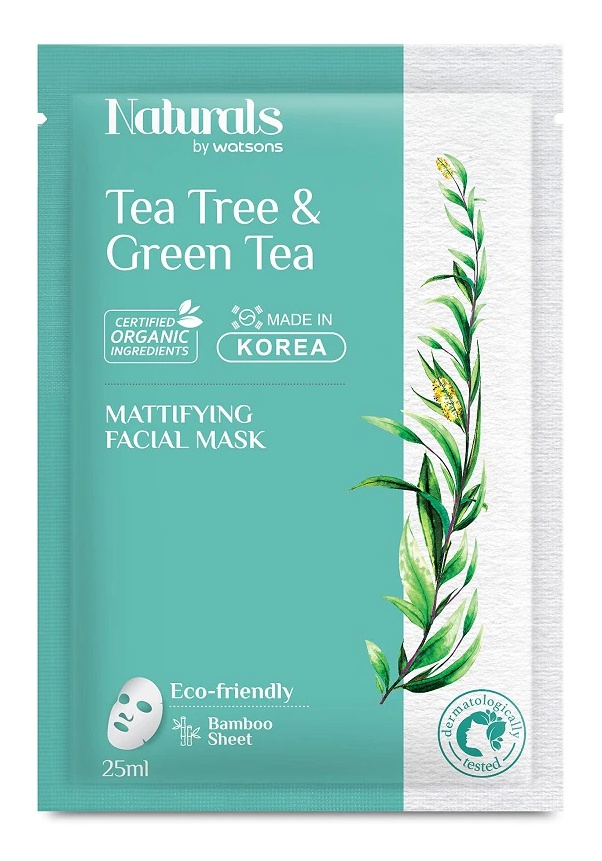 NATURALS BY WATSONS Tea Tree & Green Tea Mattifying Facial Mask