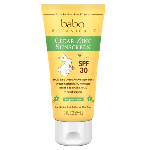 Babo Botanicals Clear Zinc Sunscreen Lotion Spf 30 - Fragrance Free