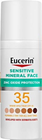 Eucerin Sensitive Tinted Mineral Face Sunscreen - SPF 35