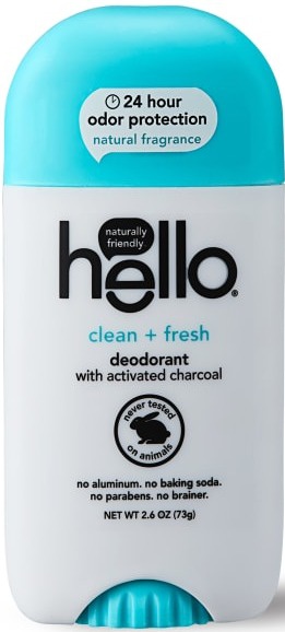 Hello Clean + Fresh Deodorant With Activated Charcoal