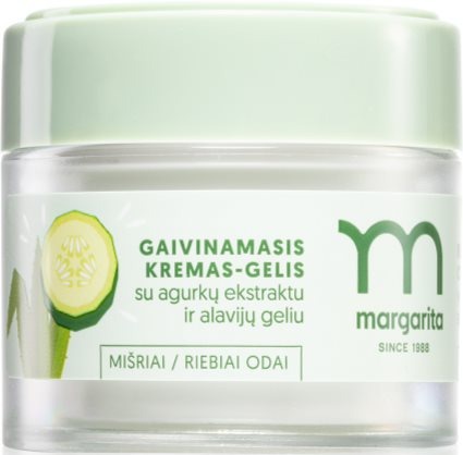 Margarita Refreshing Cream-gel With Cucumber Extract And Aloe Vera Gel