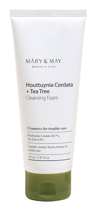 MARY & MAY Houttuynia Cordata + Tea Tree Cleansing Foam