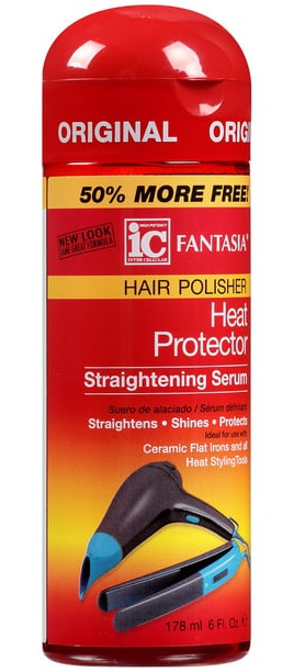 Fantasia Hair Polisher Heat Protector Straightening Serum