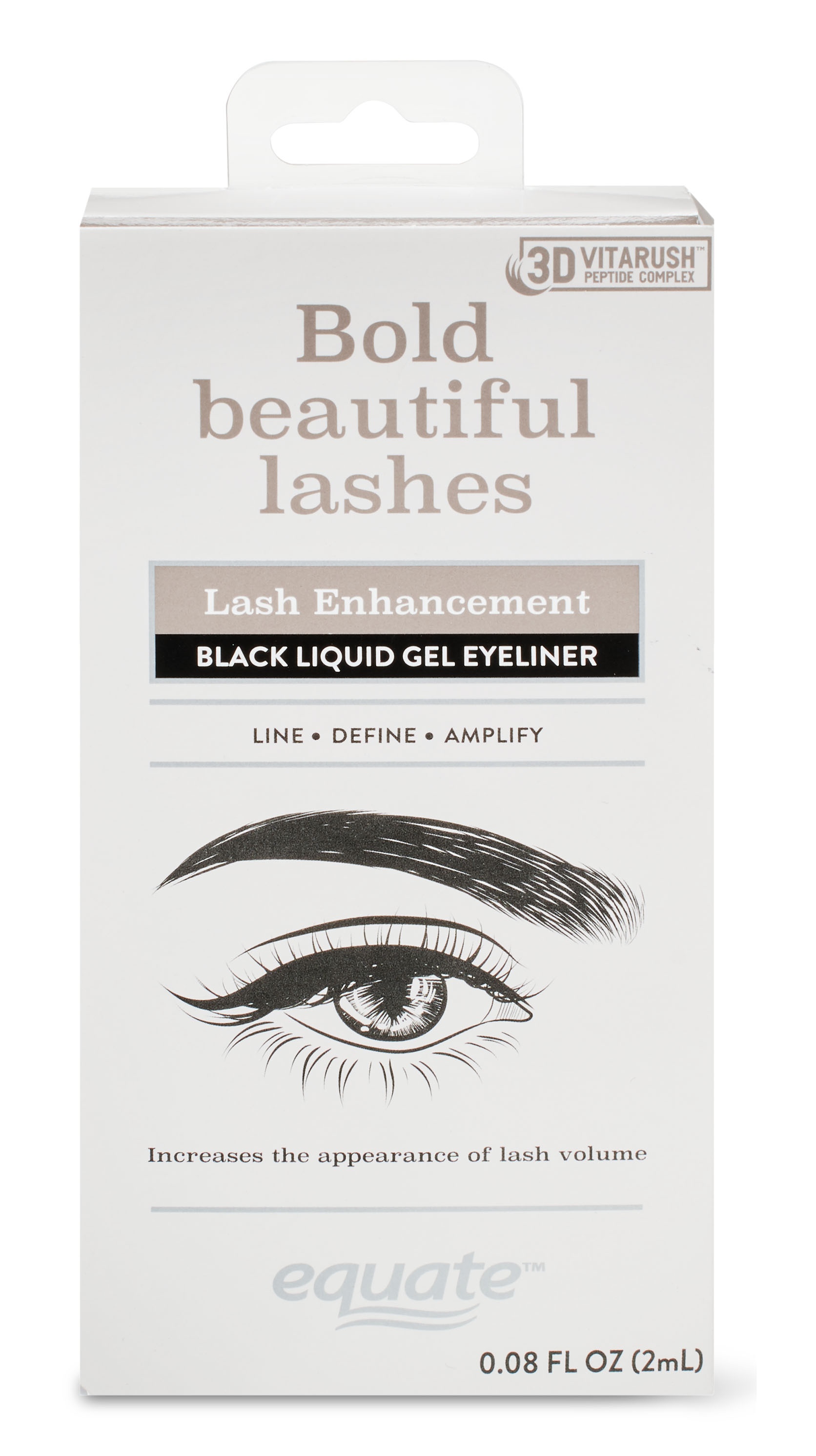Equate Lash Enhancement Black Liquid Gel Eyeliner