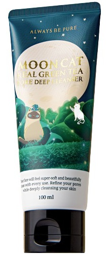Always be pure Moon Cat Real Green Tea Pore Deep Cleanser