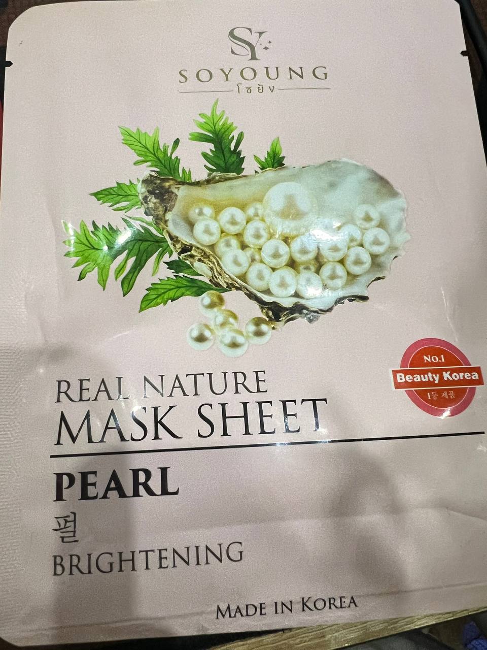 Soyoung Real Nature Mask Sheet Pearl